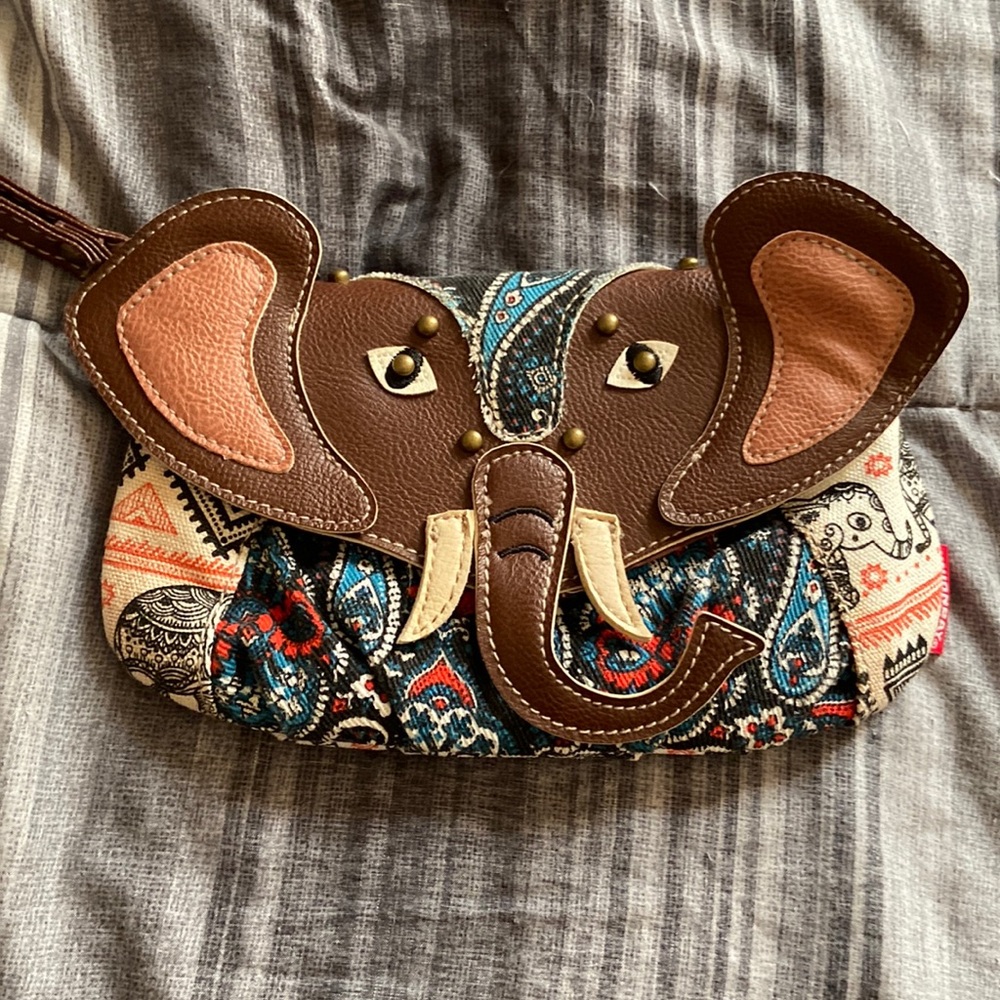 Elephant wristlet.